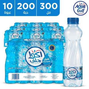 اكوا جلف مياه شرب إسينشل قليلة الصوديوم 200 &times; 300 مل