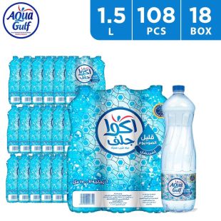 مياه شرب 1.5 لتر × 6 حبات × 18 كرتون من Aqua Gulf