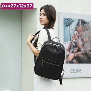 حقيبة ظهر نايلون أنيقة 37×12×27 سم