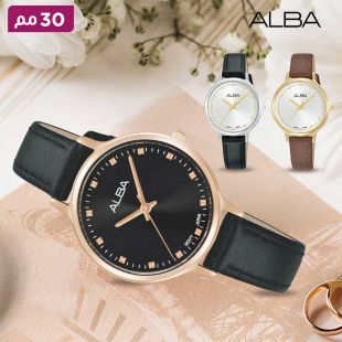 ساعة Fashion جلد للسيدات 30مم من Alba