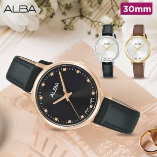 Alba 30mm Fashion Leather Watch for Women