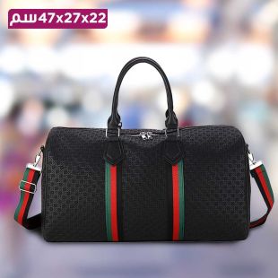 حقيبة كتف بتصميم Ribbon من الجلد - 47 × 27 × 22 سم