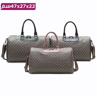 حقيبة كتف جلد فاخرة - 47 × 27 × 22 سم