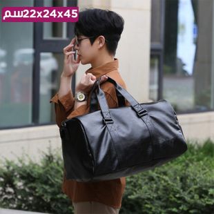حقيبة كتف جلد متينة - 45 × 24 × 22 سم