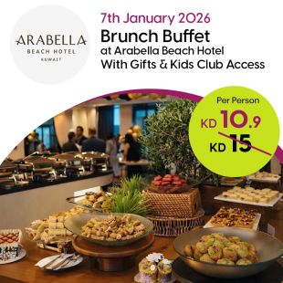 January 7 Brunch Buffet with Gifts & Kids Club Access at Arabella Beach Hotel