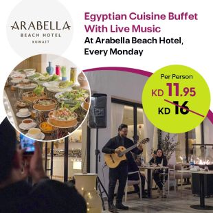 Enjoy Egyptian Cuisine Buffet With Live Music Every Monday at Arabella Beach Hotel