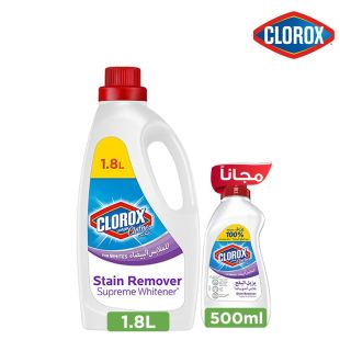 Clorox Clothes Supreme Whitener Stain Remover 1.8 ml + 500 ml Free