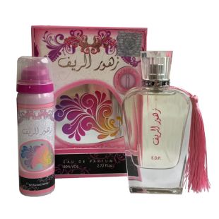 عطر Zahoor Al Reef للرجال والسيدات 100 مل EDP من Ard Al Zaafaran مع مزيل عرق 50 مل