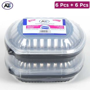 ARF Plastic Microwave Plate Plain 6 Pcs + 6 Pcs Free