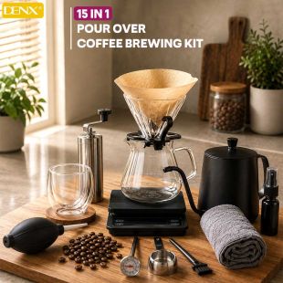 15 in 1 Pour Over Coffee Brewing Kit by Denx