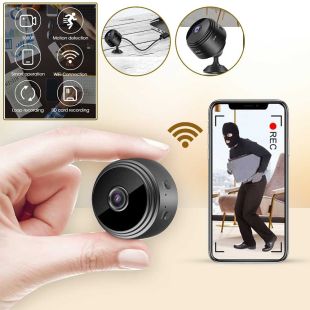 كاميرا مراقبة صغيرة WIFI بدقة HD1080 بكسل