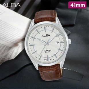 Alba 41mm Prestige Leather Watch for Men