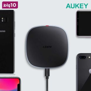 شاحن لاسلكي سريع بقوة 10 واط من AUKEY