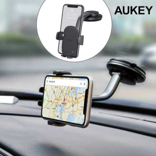 قاعدة هاتف للوحة القيادة مع تثبيت بالشفط من Aukey