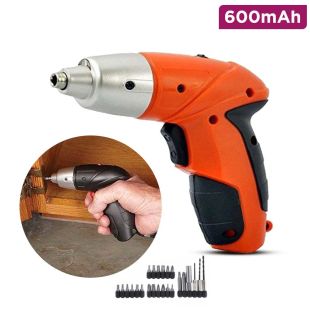 Rechargeable cordless electric Screwdriver Set -Orange