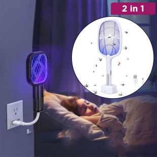 2 in 1 Mosquito Lamp with LED Light with Charging Stand