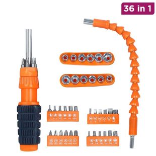 36 in-1 Screwdriver Tool Kit with Magnetic Handle Tip