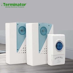 Wireless Digital Door Bell With 38 Different Melodies + 1 Transmitter and 2 Receiver by Terminator