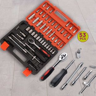 53Pcs Multi-Purpose Ratchet Wrench Set