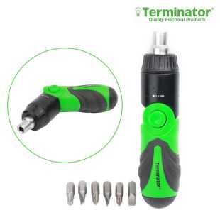 طقم مفكات براغي سقاطة 6 في 1 من Terminator