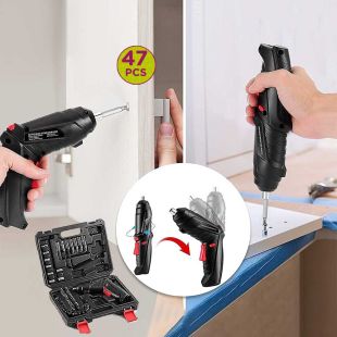 Rechargable Cordless Screwdriver Kits 47 Piece