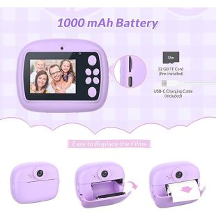 كاميرا فورية ديجتال للأطفال 2 بوصة 1080 بكسل