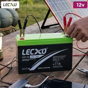 12V 7Ah Sealed Rechargeable Battery By LECXO