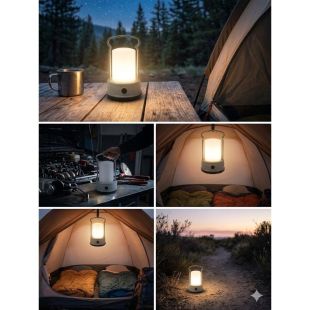 Portable Rechargeable Multi-Mode LED Camping Light Assorted Colors