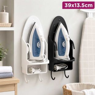 Heat Safe 2-in-1 Wall-Mounted Iron Holder