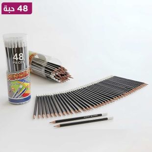 مجموعة أقلام رصاص للكتابة والرسم 48 حبة