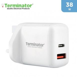Terminator 38W Dual Port PD+QC3.0 Charger