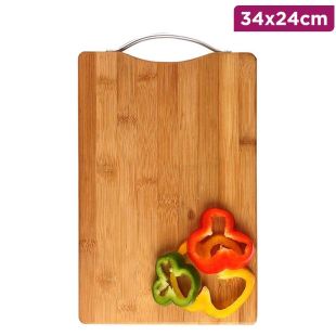 Heavy Duty Bamboo Cutting Board 34 × 24 cm