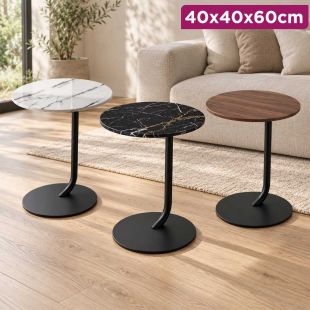 Round Side Table with Curved Frame 40 × 40 × 60 cm