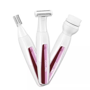 ماكينة حلاقة قابلة للشحن 3 في 1 للوجه والجسم للنساء من Daling