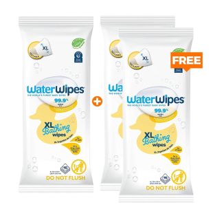 WaterWipes Sensitive Skin XL Bathing 16 Wipes - 1 + 2 Free