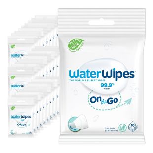 WaterWipes 99.9% Water On The Go 30 × 10 Wipes
