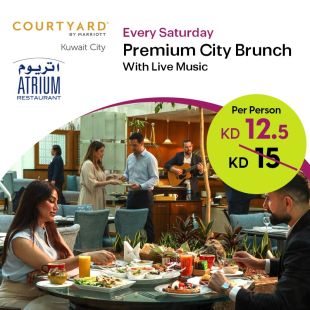City Brunch Buffet Every Saturday at Atrium Restaurant – Courtyard by Marriott Hotel