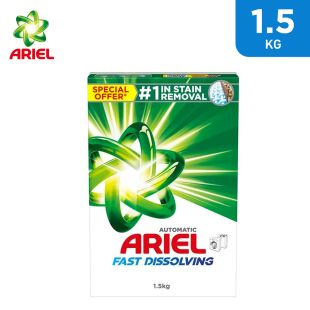Automatic Fast Dissolving Laundry Detergent Powder 1.5kg by Ariel