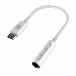 محول صوت AUXLink-C من USB-C إلى 3.5 مم من Promate