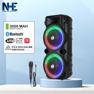 NHE 2x8 Inch RGB Wireless Speaker