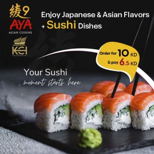 Authentic Sushi & Asian Cuisine Experience at Kuwait Continental Hotel