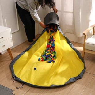 Foldable Play Mat with Storage Organizer