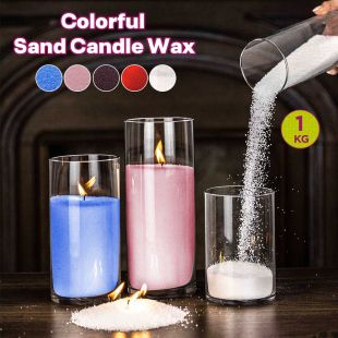 Colorful Sand Candle Wax 1Kg with 100 Wicks