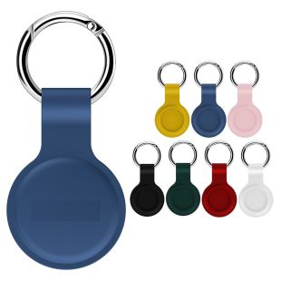 Silicone Case for AirTag Tracker with Metal Key Ring