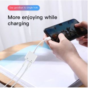 محول صوت Lightning بمنفذين 3.5 مم من Joyroom