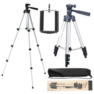 Adjustable Aluminum Tripod Stand for Camera and Phone