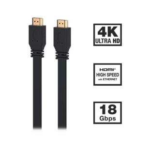 كيبل HDMI مسطح بطول 5 متر دقة Full HD بدعم ARC و3D من Clarity
