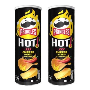 برينجلز - رقائق البطاطس بالجبنة والفلفل الحار 160 جرام × 2