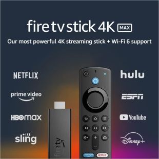 Fire TV Stick 4K Max Media Streaming Device 8GB with WiFi 6 and Alexa Voice Remote