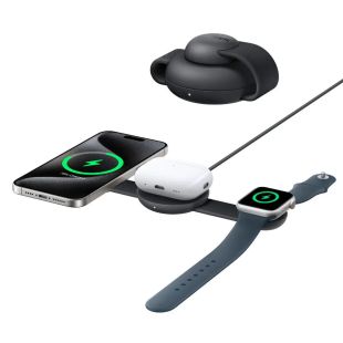 قاعدة شحن ميني لاسلكية قابلة للطي 25 واط  3 في 1 من Anker